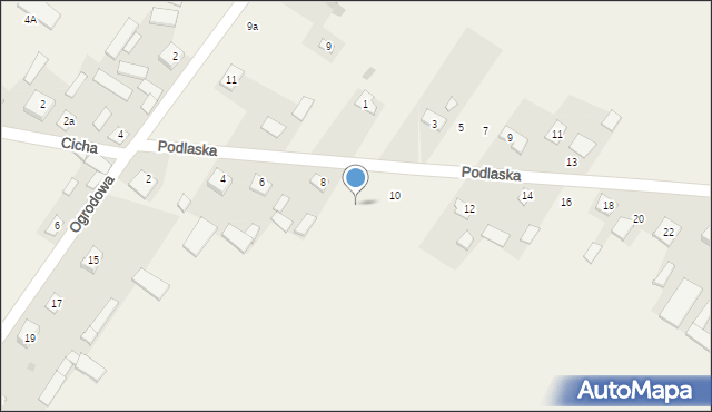 Niwiski, Podlaska, 8a, mapa Niwiski