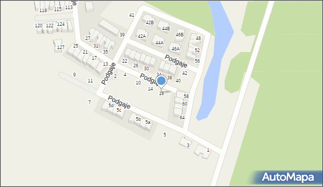 Nochowo, Podgaje, 18, mapa Nochowo