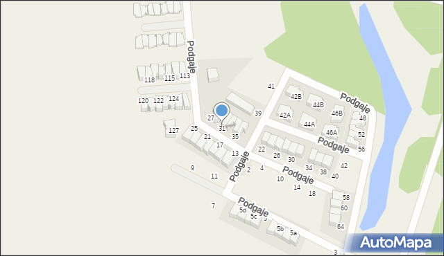 Nochowo, Podgaje, 31, mapa Nochowo