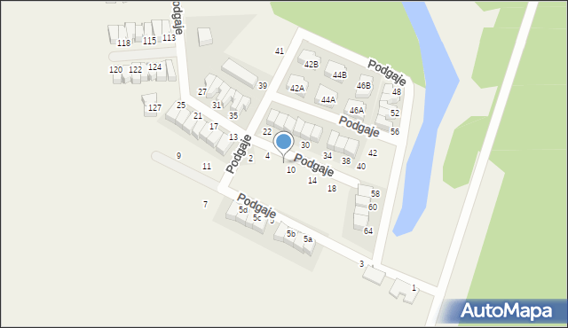 Nochowo, Podgaje, 8, mapa Nochowo