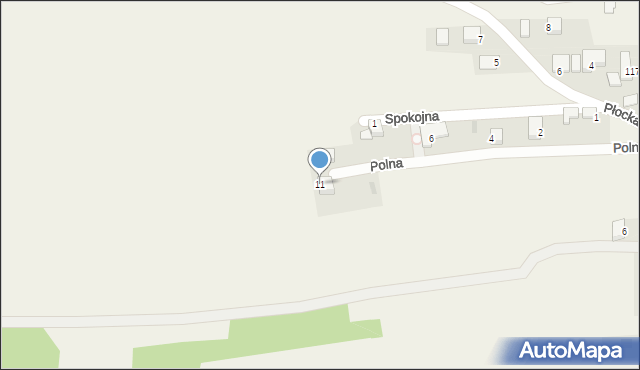 Nowa Góra, Polna, 11, mapa Nowa Góra