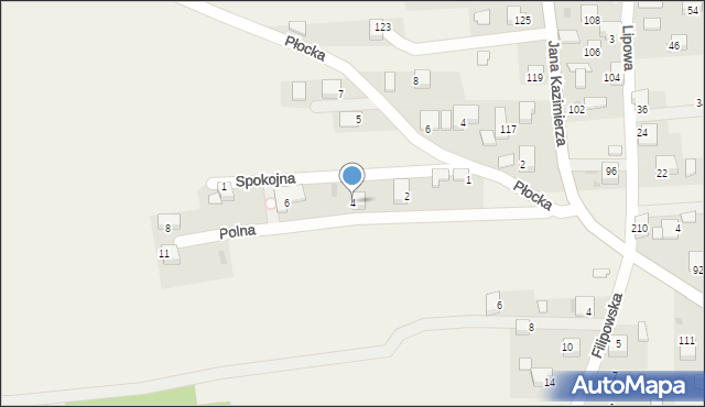 Nowa Góra, Polna, 4, mapa Nowa Góra