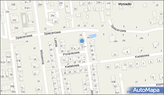 Nowa Iwiczna, Porankowa, 2, mapa Nowa Iwiczna