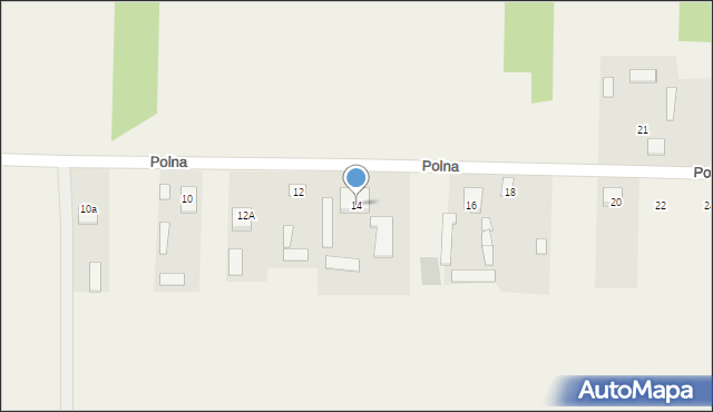 Nowa Osuchowa, Polna, 14, mapa Nowa Osuchowa
