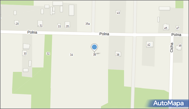 Nowa Osuchowa, Polna, 36, mapa Nowa Osuchowa