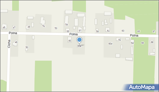 Nowa Osuchowa, Polna, 60a, mapa Nowa Osuchowa