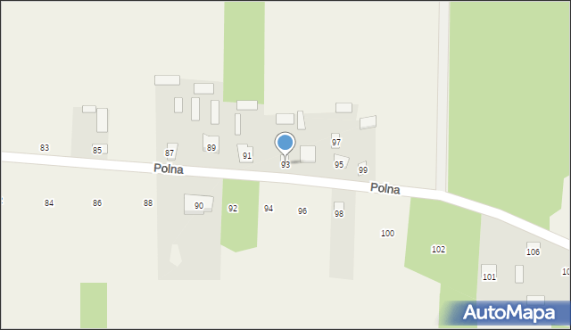 Nowa Osuchowa, Polna, 93, mapa Nowa Osuchowa
