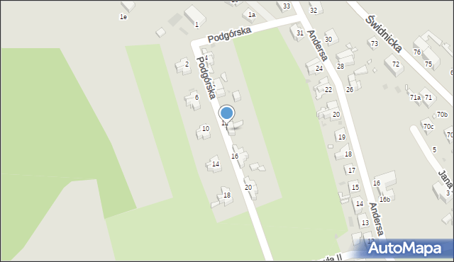 Nowa Ruda, Podgórska, 13, mapa Nowa Ruda
