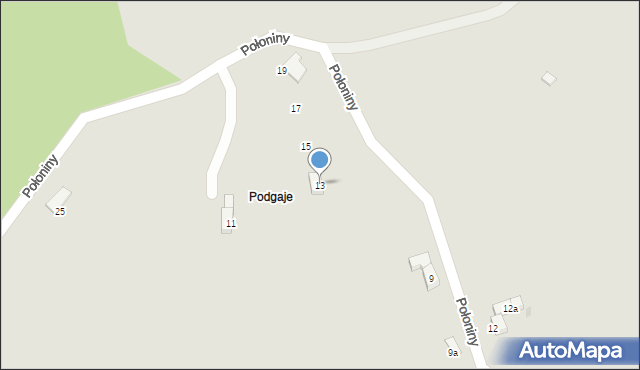 Nowa Ruda, Połoniny, 13, mapa Nowa Ruda