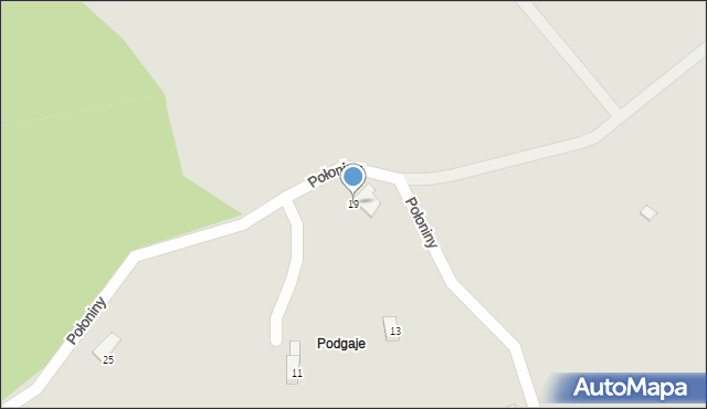 Nowa Ruda, Połoniny, 19, mapa Nowa Ruda