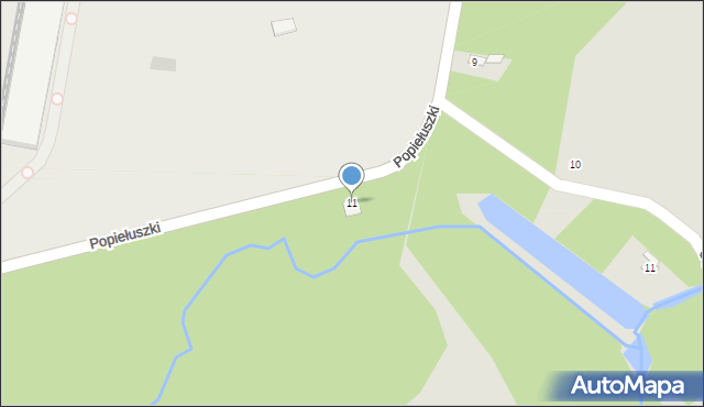 Nowa Sarzyna, Popiełuszki Jerzego, bł. ks., 11, mapa Nowa Sarzyna