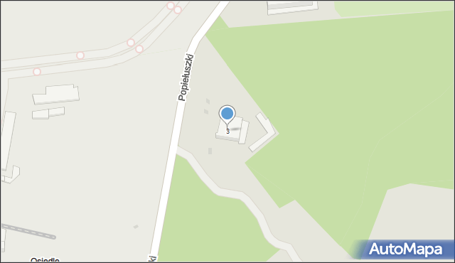 Nowa Sarzyna, Popiełuszki Jerzego, bł. ks., 3, mapa Nowa Sarzyna