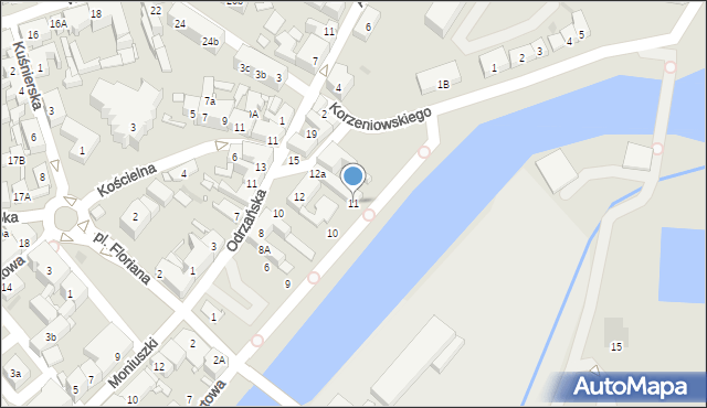 Nowa Sól, Portowa, 11, mapa Nowa Sól