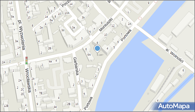 Nowa Sól, Portowa, 4a, mapa Nowa Sól