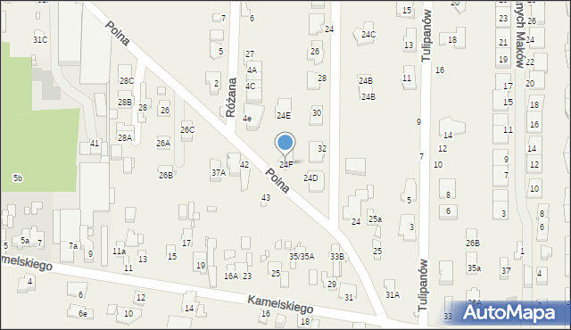 Nowa Wieś, Polna, 24F, mapa Nowa Wieś