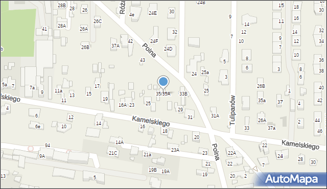 Nowa Wieś, Polna, 35/35A, mapa Nowa Wieś