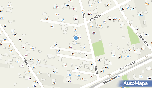 Nowa Wieś, Polna, 7, mapa Nowa Wieś