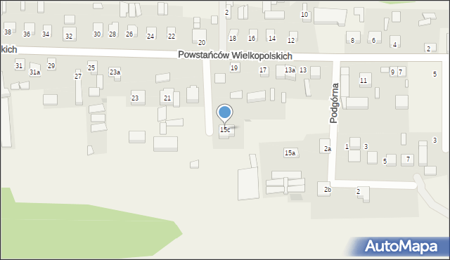 Nowa Wieś, Powstańców Wielkopolskich, 19a, mapa Nowa Wieś