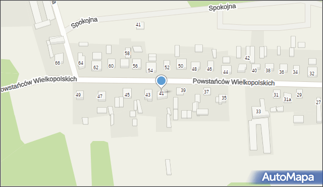 Nowa Wieś, Powstańców Wielkopolskich, 41, mapa Nowa Wieś