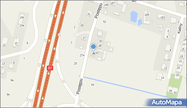 Nowa Wola, Postępu, 46, mapa Nowa Wola