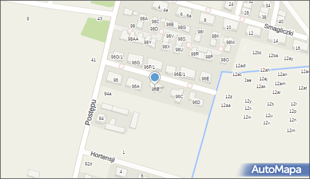 Nowa Wola, Postępu, 96B, mapa Nowa Wola