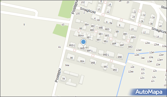 Nowa Wola, Postępu, 96G/5, mapa Nowa Wola