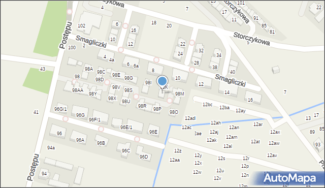 Nowa Wola, Postępu, 98L, mapa Nowa Wola