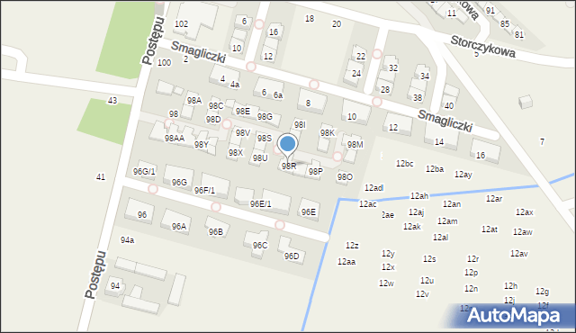 Nowa Wola, Postępu, 98R, mapa Nowa Wola