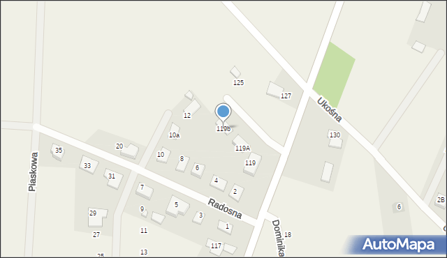 Nowe Aleksandrowo, Pogodna, 119b, mapa Nowe Aleksandrowo