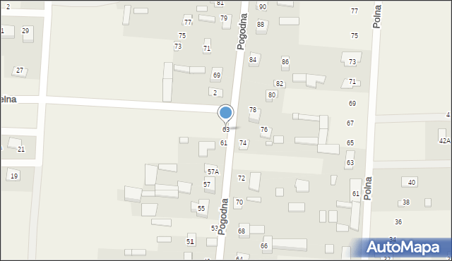 Nowe Aleksandrowo, Pogodna, 63, mapa Nowe Aleksandrowo