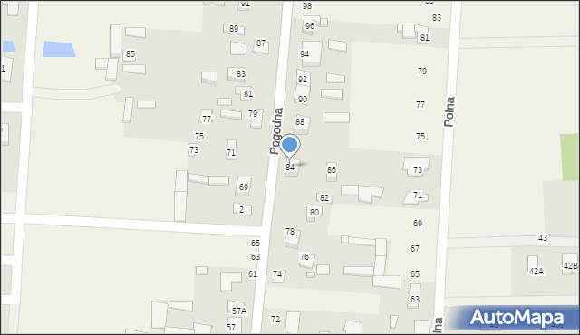 Nowe Aleksandrowo, Pogodna, 84, mapa Nowe Aleksandrowo