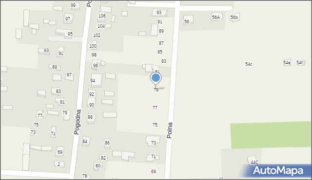 Nowe Aleksandrowo, Polna, 79, mapa Nowe Aleksandrowo