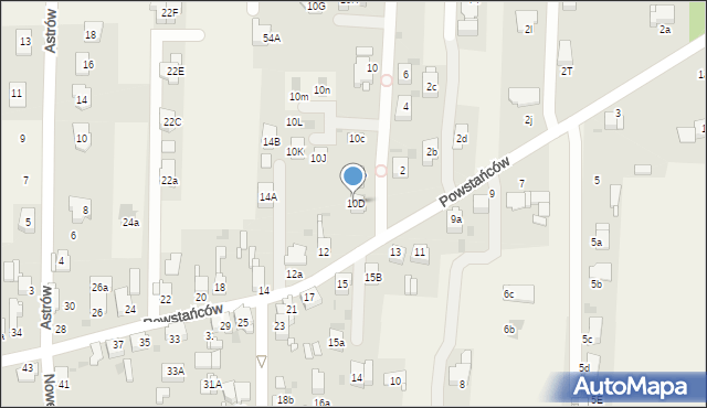 Nowe Chechło, Powstańców, 10D, mapa Nowe Chechło