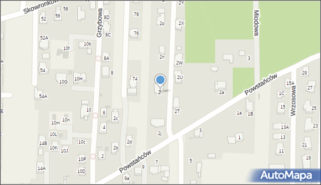 Nowe Chechło, Powstańców, 2l, mapa Nowe Chechło