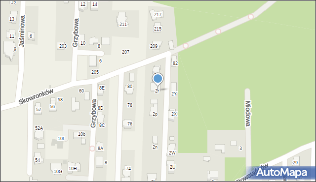 Nowe Chechło, Powstańców, 2r, mapa Nowe Chechło