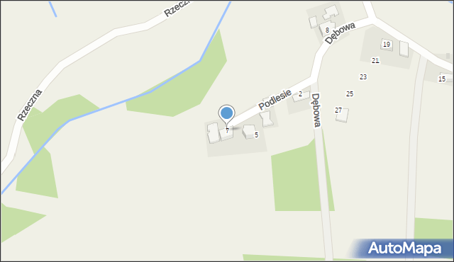 Nowe Dwory, Podlesie, 7, mapa Nowe Dwory