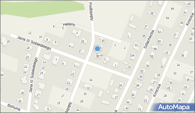 Nowe Gulczewo, Podbipięty Longinusa, 36, mapa Nowe Gulczewo