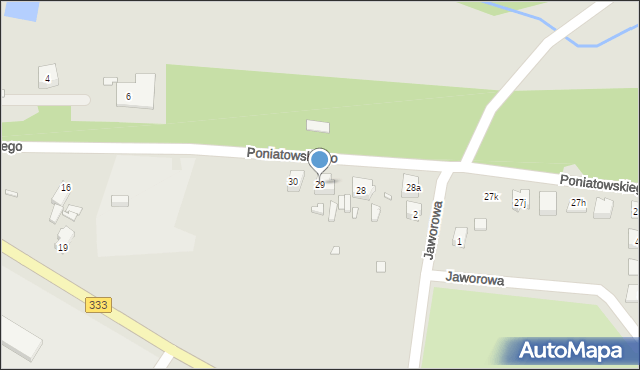 Nowe Miasteczko, Poniatowskiego, 29, mapa Nowe Miasteczko