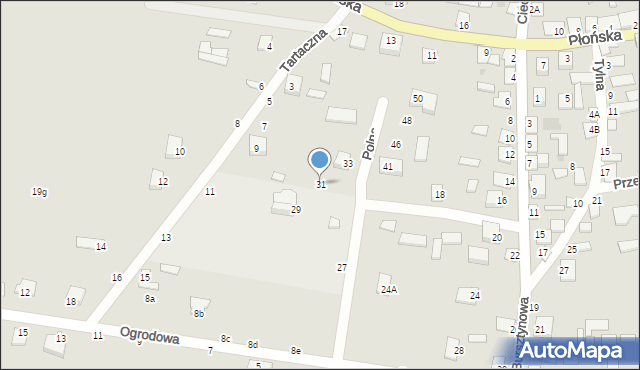 Nowe Miasto, Polna, 31, mapa Nowe Miasto