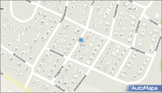 Nowe Miasto Lubawskie, Podgórna, 17, mapa Nowe Miasto Lubawskie