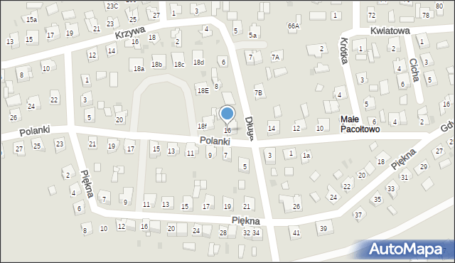 Nowe Miasto Lubawskie, Polanki, 16, mapa Nowe Miasto Lubawskie