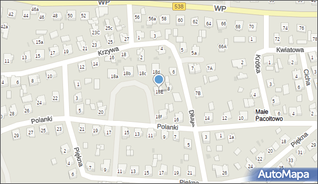 Nowe Miasto Lubawskie, Polanki, 18E, mapa Nowe Miasto Lubawskie