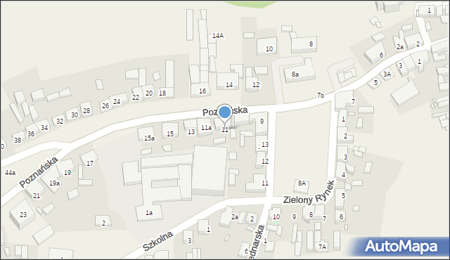 Nowe Miasto nad Wartą, Poznańska, 11, mapa Nowe Miasto nad Wartą