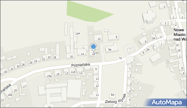 Nowe Miasto nad Wartą, Poznańska, 12, mapa Nowe Miasto nad Wartą