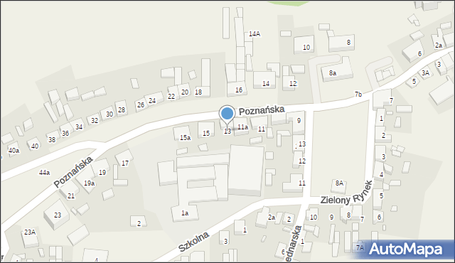 Nowe Miasto nad Wartą, Poznańska, 13, mapa Nowe Miasto nad Wartą