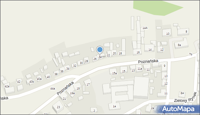 Nowe Miasto nad Wartą, Poznańska, 24, mapa Nowe Miasto nad Wartą