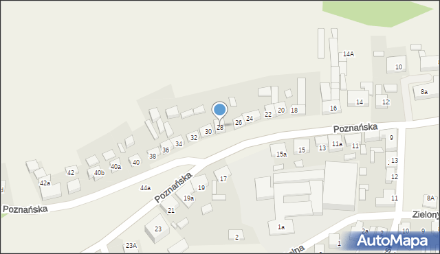 Nowe Miasto nad Wartą, Poznańska, 28, mapa Nowe Miasto nad Wartą