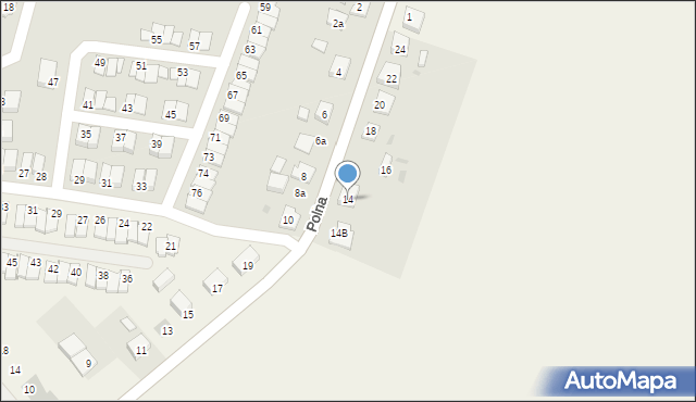 Nowe Skalmierzyce, Polna, 14, mapa Nowe Skalmierzyce