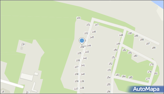 Nowe Warpno, Podgrodzie, 104, mapa Nowe Warpno