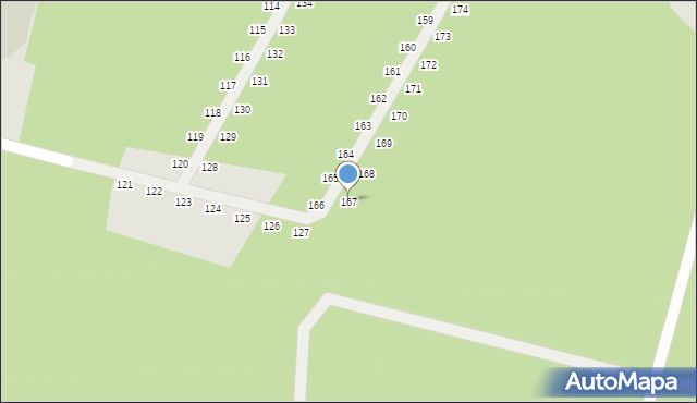 Nowe Warpno, Podgrodzie, 167, mapa Nowe Warpno